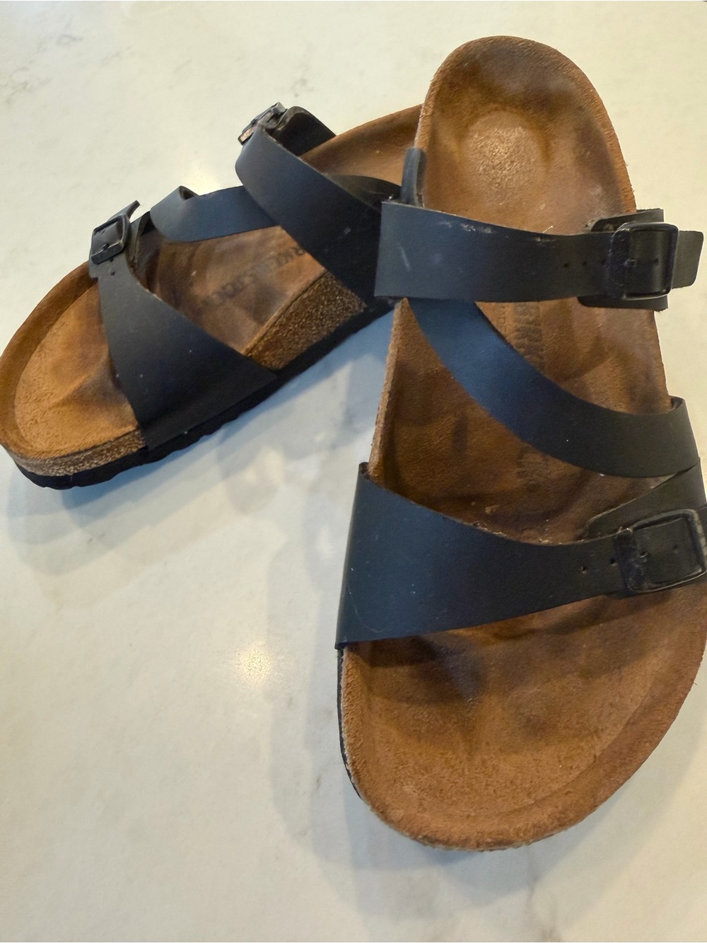 Birkenstock Black Crisscross Adjustable Sandals